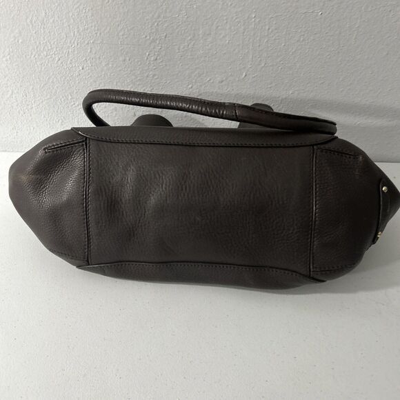 Cole Haan Purse Womens Pebbled Leather Shoulder Bag Bucket Studded Tote Handbag - Picture 9 of 16